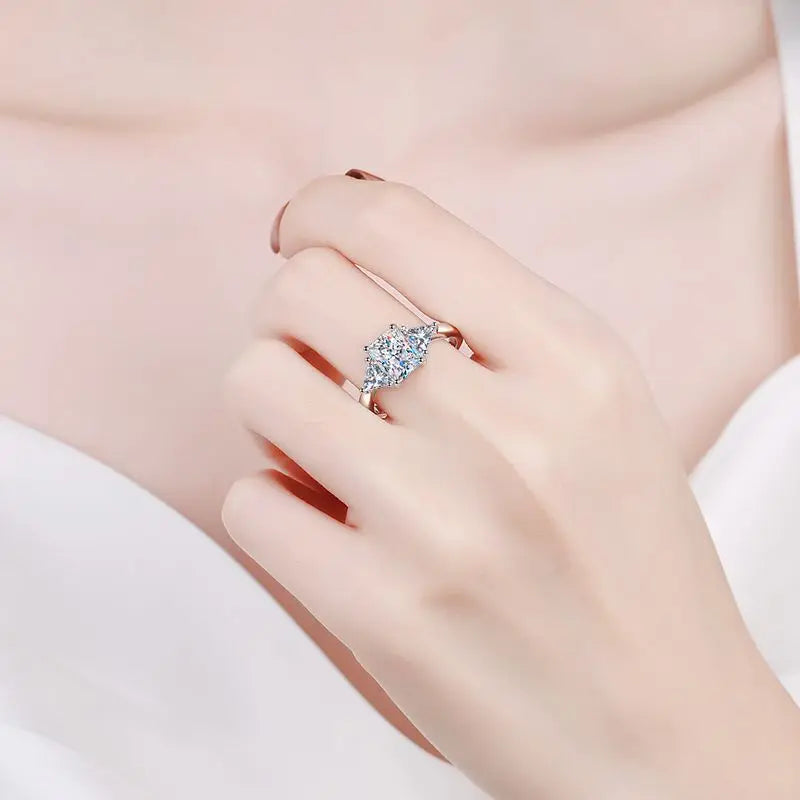 beatrix potter moissanite ring - 3 carat - oxford jewellery™