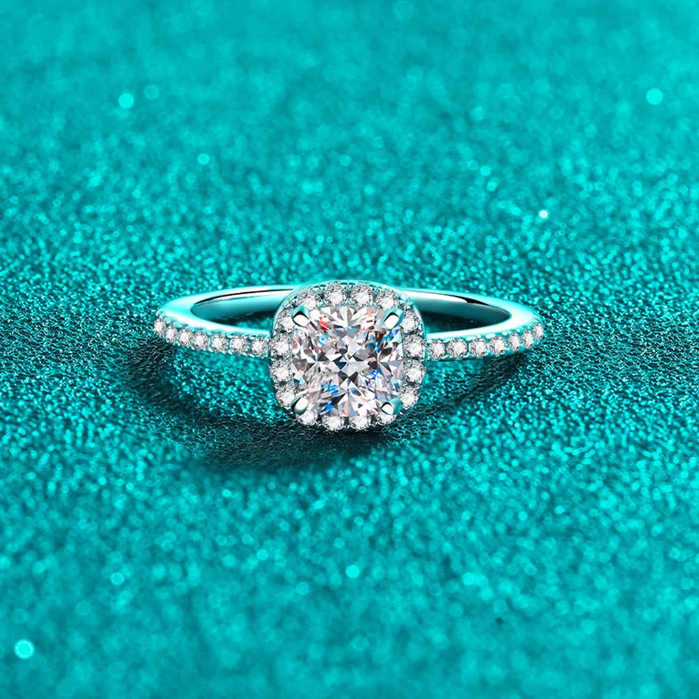 muriel spark moissanite ring - 1 carat - oxford jewellery™