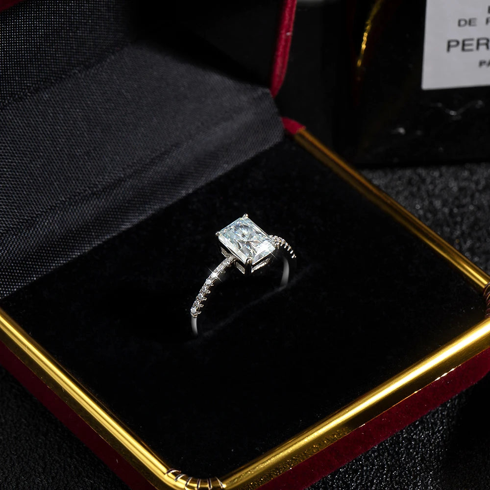 iris murdoch moissanite ring - 1+ carat - oxford jewellery™