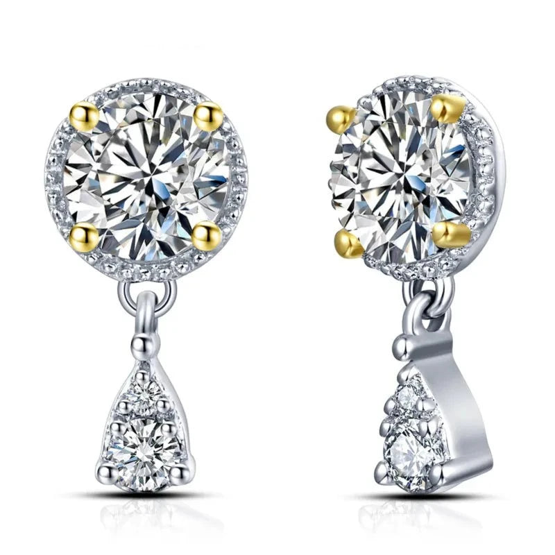 oxford clepsydra moissanite earrings - oxford jewellery™