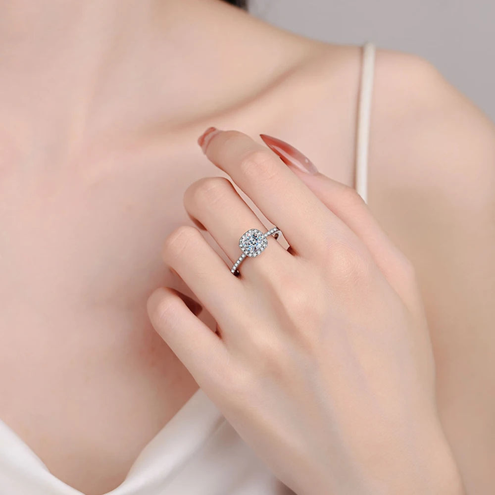 muriel spark moissanite ring - 1 carat - oxford jewellery™